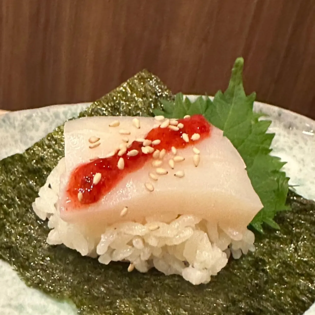🦑✨ 赤イカの梅しそ巻き