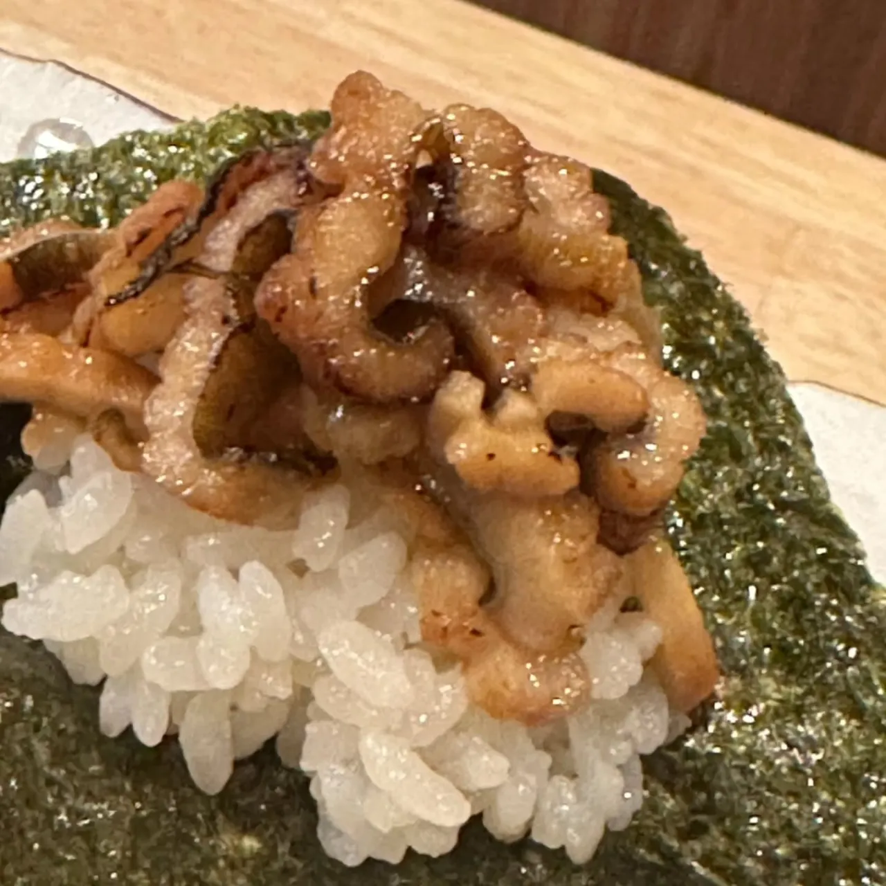 🔥🍣 炙り穴子手巻き