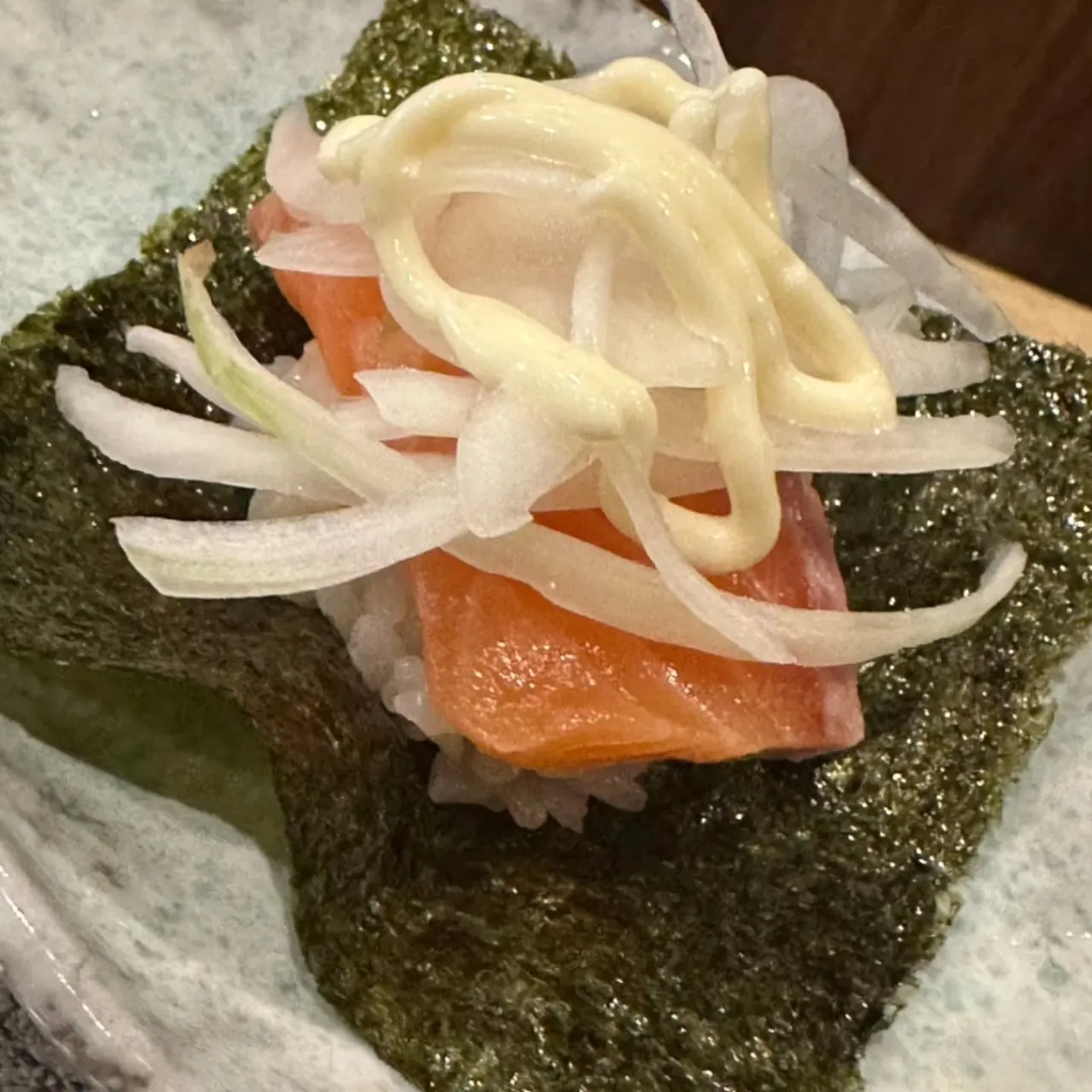 🧅🐟 オニオンサーモン手巻き